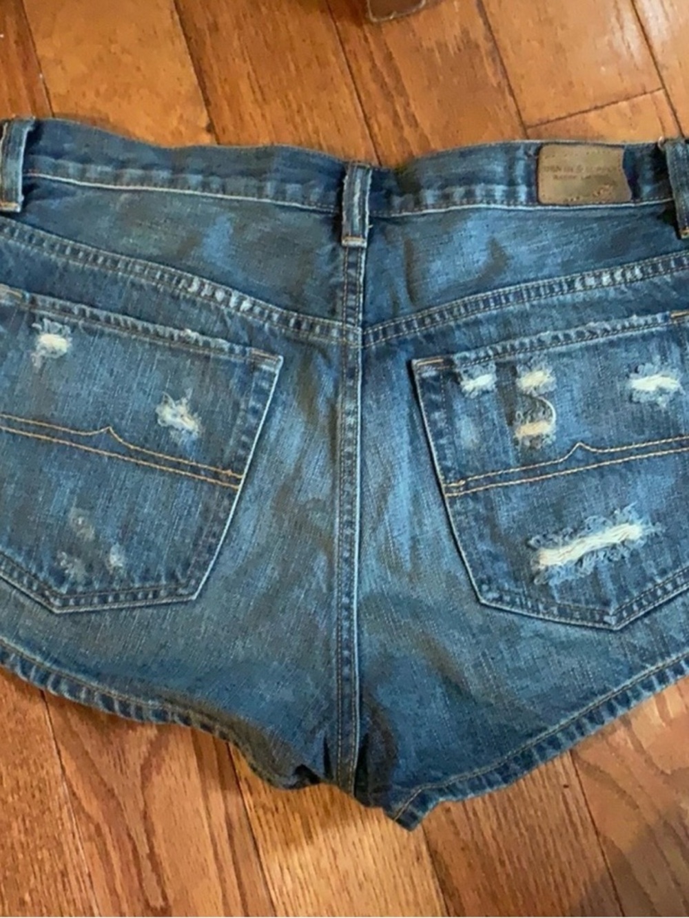 Denim & Supply Ralph Lauren Embroidered Blue Jean Shorts - Picture 4 of 5